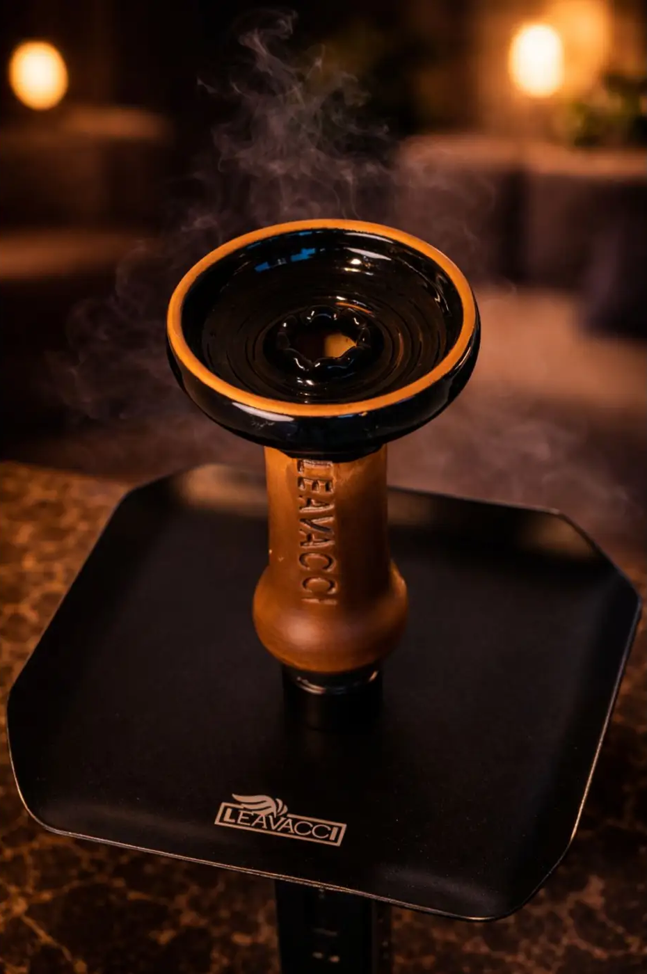 Leavacci Black Shisha Bowl