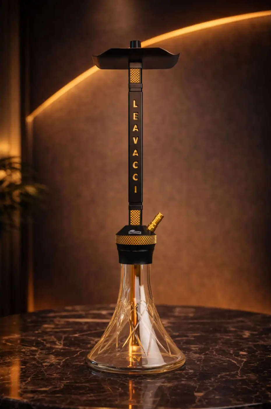 Leavacci Obsidian Gold Shisha